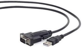 Adapteris Gembird USB to DB9M USB, DB9 male, 1.5 m, melna krās.