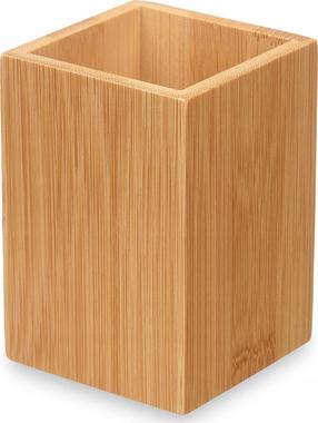 Стакан для зубных щеток Berilo, коричневый цв., 6.8 см x 9.7 см x 6.8 см