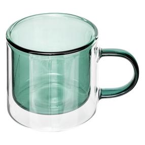 Dubultā stikla krūze Secret de Gourmet, zaļa krās., 0.25 l
