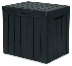 Uzglabāšanas kaste ar vāku Keter Urban, 113 l, pelēka krās., 59.6 x 46 x 53 cm