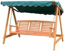 Lauko sūpynės Paradise, ruda sp./žalia sp., 192 cm x 130 cm x 170 cm