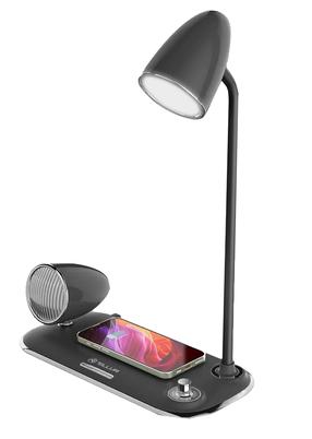Bezvadu lādētājs - skaļrunis Tellur Nostalgia, USB Type C/Bluetooth, melna krās.