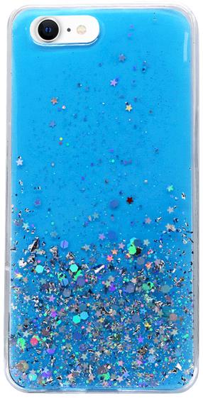 Telefoni ümbris Fusion Accessories Glue Glitter iPhone 12/12 Pro, sinine v., Samsung