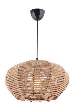 Светильник навесной Opviq Chandelier Jute Ellipse, E27, песок цв. / черный цв.