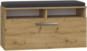 Batų dėžė Riva, ruda, 85 cm x 35 cm x 46 cm