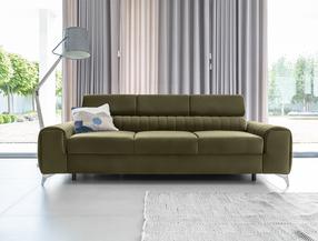 Sofa Laurence Nube 33, žalia sp., 97 x 261 cm x 105 cm