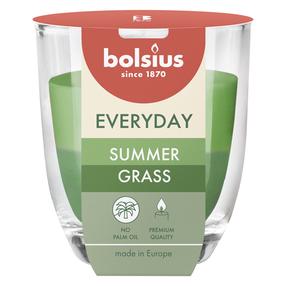 Свеча, ароматическая Bolsius Summer Grass, 21 час, зеленый цв.