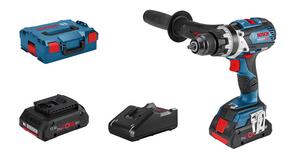 Akumuliatorinis suktuvas-gręžtuvas Bosch GSB 18V-110 C + L-Boxx + 2x4Ah ProCore Batteries, 18 V, 4 Ah