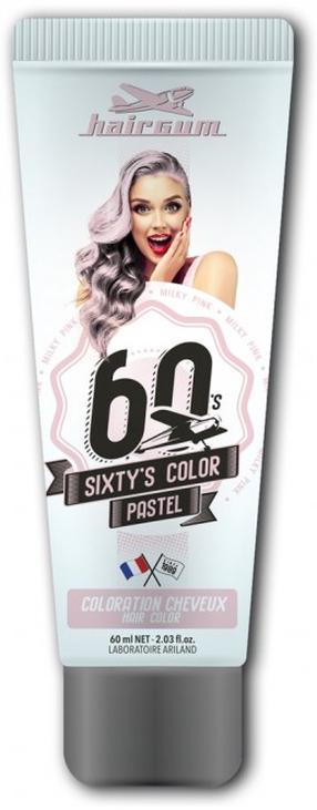 Plaukų dažai HairGum Sixty's, milky pink sp., 60 ml
