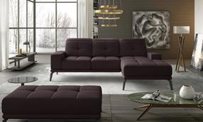 Baldų komplektas Torrense & Pouf Right Mat Velvet 29, vidaus, tamsiai ruda sp.