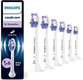 Elektrinio dantų šepetėlio galvutė Philips HX6056/87, balta sp./violetinė sp., 6 vnt.
