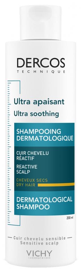 Шампунь Vichy Dercos Ultra Soothing Dry Hair, 200 мл