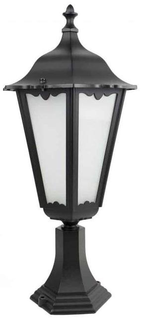 Brīvi stāvošs āra gaismeklis Su-Ma Retro Maxi, 100W, E27, IP43, melna krās., 30 cm x 65 cm