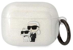 Austiņu futlārs Karl Lagerfeld AirPods Pro, caurspīdīga krās.