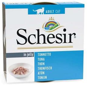 Šlapias kačių maistas Schesir Jelly Tuna, tunas, 0.085 kg