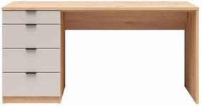 Rašomasis stalas su stalčiais Point One, 160 cm x 65 cm, 78.7 cm, kašmyro sp./artisan oak sp.