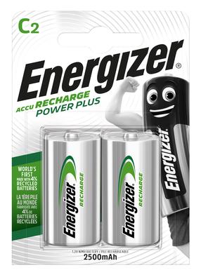 Įkraunamas elementas Energizer, C, 2500 mAh, 2 vnt.