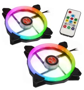 Õhkjahuti korpusele Raijintek IRIS 14 Rainbow RGB LED