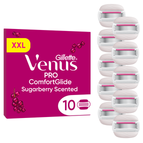 Skuvekļa Maināmas Asmeņu Kasetnes Gillette Venus Pro Comfortglide Sugarberry, 10 gab