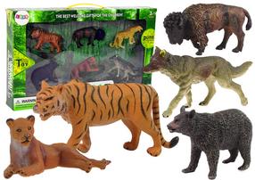 Rinkinys Lean Toys African And Forest Animals 12281, 10 cm, 6 vnt., įvairių spalvų