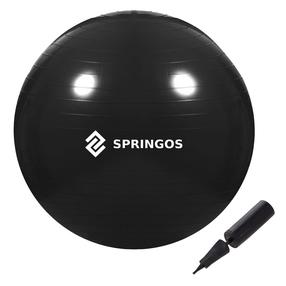 Gimnastikos kamuolys Springos FB0015, juoda sp., 85 cm
