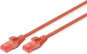 Tīkla kabelis Digitus CAT 6 U/UTP DK-1612-050/R RJ-45, RJ-45, 5 m, sarkana krās.