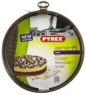 Tordi- ja koogivorm Pyrex Asimetria, must v., 26 cm x 26 cm