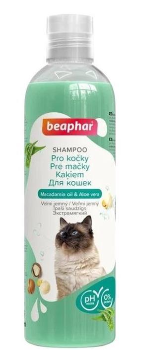 Šampūns Beaphar Macadamia Oil & Aloe Vera 19963, 0.250 l, zaļa krās.