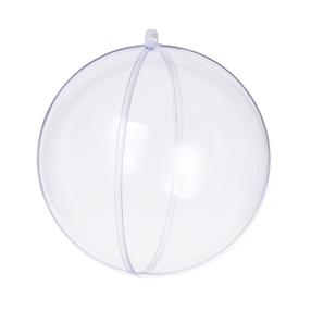 Ziemassvētku eglīšu rotaļlietu komplekts, caurspīdīga krās., 8 cm, plastmasa, 12 gab.