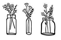 Sienos dekoracija Wallity Life In The Vases, 112 cm x 70 cm