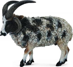 Žaislinė figūrėlė Collecta Jacob Sheep 88728, 8.4 cm, balta sp./juoda sp.