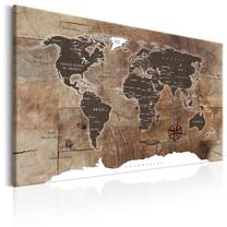 Kamštinė reprodukcija Artgeist Wooden Mosaic, k-c-0050-p-d, 120 cm x 80 cm