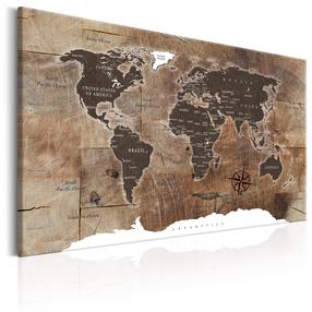 Kamštinė reprodukcija Artgeist Wooden Mosaic, k-c-0050-p-d, 120 cm x 80 cm