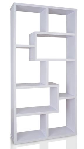 Pastatoma lentyna Kalune Design Zep, balta sp., 183.6 cm x 29.5 cm x 90 cm