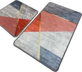 Vonios kilimėlių rinkinys Foutastic Sante 510CHL1133, įvairių spalvų, 100 cm x 60 cm