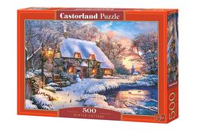 Pusle Castorland 500 el. Winter Cottage 53278, 33 cm x 47 cm, 500 tk, mitmevärviline