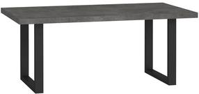 Kavos staliukas Forte Industry, juoda sp./pilka sp., 110 cm x 60 cm x 45 cm
