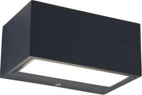 Sieninis lauko šviestuvas Lutec Clgemini 1891S, 9W, LED, IP54, pilka sp., 7 cm x 10 cm