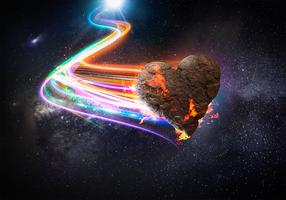 Fototapete Artgeist Love Meteorite (Colourful), 210 cm x 210 cm