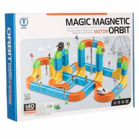 Magnētiskais konstruktors Magic Magnetic Orbit KX2773, 140 gab., daudzkrāsaina