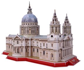 3D dėlionė National Geographic St Paul's Cathedral, 22.5 cm x 40.5 cm, 107 vnt., įvairių spalvų