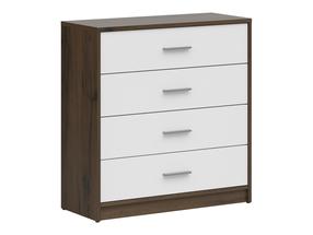 Komoda Nepo Plus, ruda/balta, 34 cm x 80 cm x 84 cm