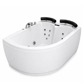 Ванна, массажная Bellagio Luxury Kriste NR1512L, 155 см x 110 см x 65 см, угловой, белый цв.