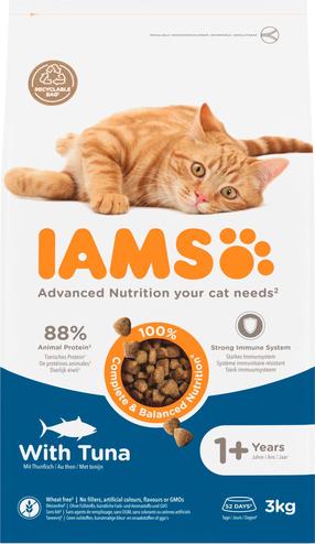 Kuiv kassitoit IAMS Advanced Nutrition, tuunikala, 3 kg