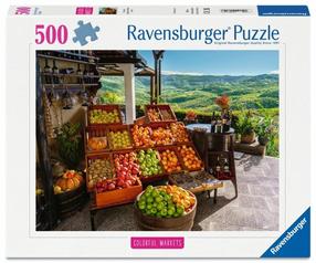 Dėlionė Ravensburger Fruit Market Croatia, 36 cm x 49 cm, 500 vnt., įvairių spalvų