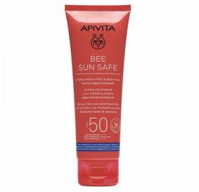 Молочко для ухода за загаром для тела/для лица Apivita Bee Sun Safe SPF50, 100 мл