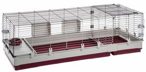  Клеткa для грызунов Ferplast Krolik 160, 162 см x 60 см x 50 см, красный цв./серый цв.