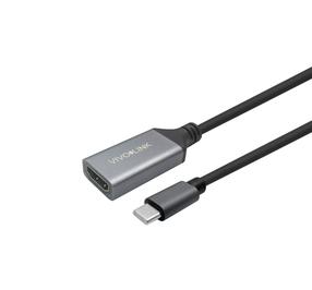 Kabelis Vivolink Pro PROHDMIUSBCFM2 HDMI female, USB Type-C, 2 m, melna krās.