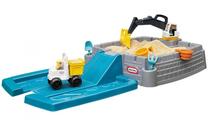 Smėlio dėžė Little Tikes Dirt Diggers Excavator Sandbox 657085M, 73.6 x 72.3 cm, su dangčiu, mėlyna sp./pilka sp., 7.5 kg