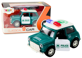  Žaislinė policijos mašina Lean Toys Classical, 1:38, žalia sp.